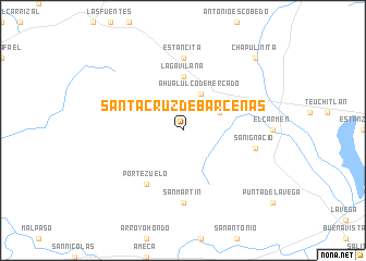 map of Santa Cruz de Barcenas