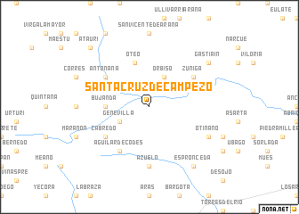 map of Santa Cruz de Campezo