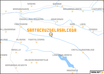 map of Santa Cruz de la Salceda