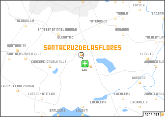 map of Santa Cruz de las Flores