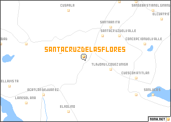 map of Santa Cruz de las Flores