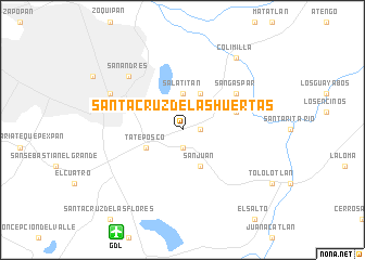 map of Santa Cruz de las Huertas