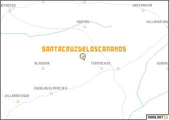 map of Santa Cruz de los Cáñamos