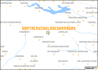 map of Santa Cruz de los Cuérragos