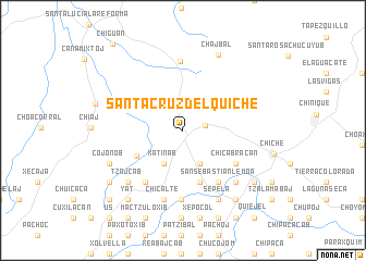 map of Santa Cruz del Quiché
