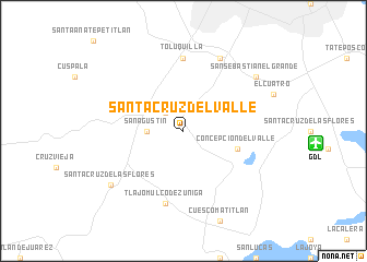 map of Santa Cruz del Valle