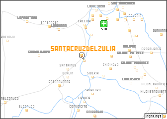 map of Santa Cruz del Zulia