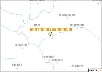 map of Santa Cruz de Mapauri