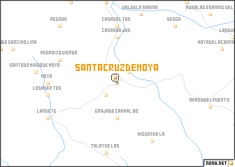 map of Santa Cruz de Moya