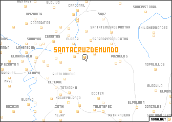 map of Santa Cruz de Mundo