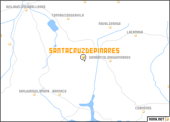 map of Santa Cruz de Pinares