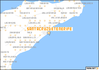 map of Santa Cruz de Tenerife