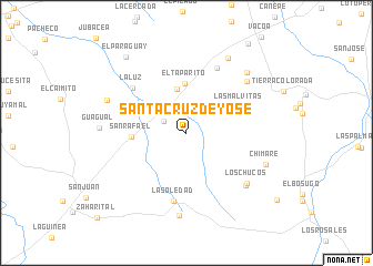 map of Santa Cruz de Yose