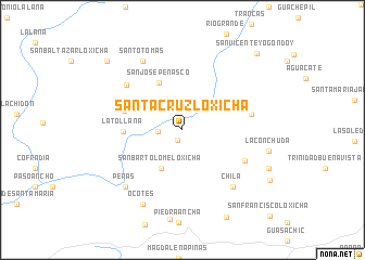 map of Santa Cruz Loxicha