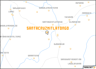 map of Santa Cruz Mitlatongo