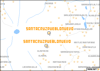 map of Santa Cruz Pueblo Nuevo