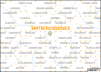 map of Santa Cruz Queruco