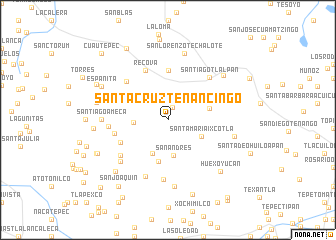 map of Santa Cruz Tenancingo