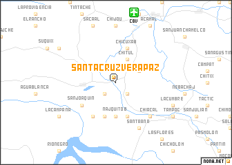 map of Santa Cruz Verapaz