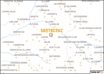 map of Santa Cruz