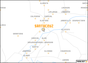 map of Santa Cruz