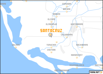 map of Santa Cruz