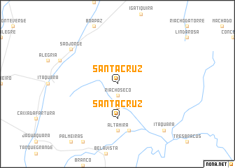 map of Santa Cruz