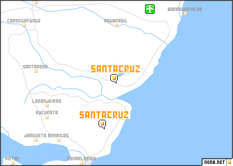 map of Santa Cruz