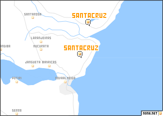 map of Santa Cruz