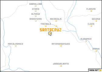 map of Santa Cruz