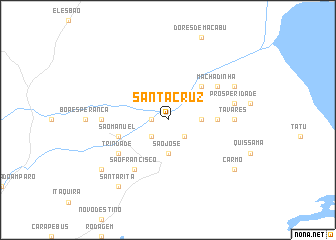 map of Santa Cruz