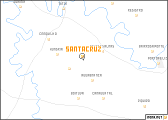 map of Santa Cruz