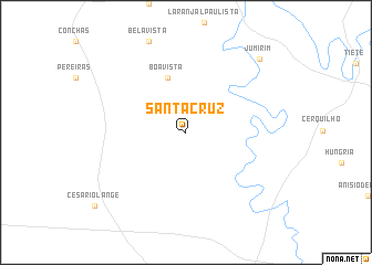 map of Santa Cruz