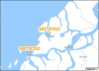 map of Santa Cruz