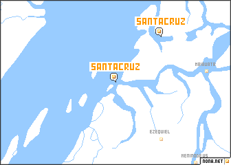 map of Santa Cruz