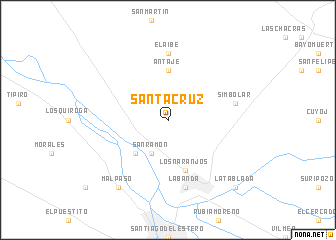 map of Santa Cruz