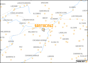 map of Santa Cruz