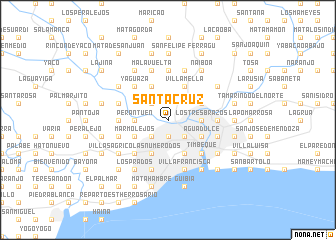 map of Santa Cruz