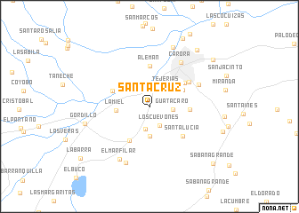 map of Santa Cruz