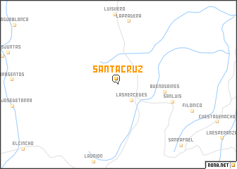 map of Santa Crúz