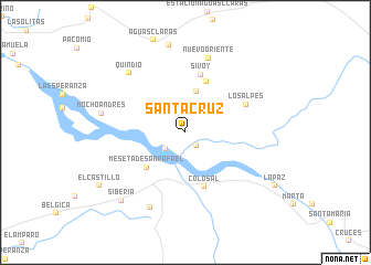 map of Santa Cruz