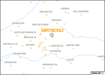 map of Santa Cruz