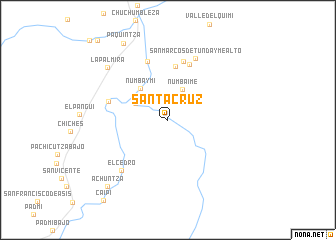 map of Santa Cruz