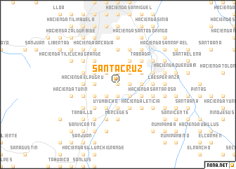 map of Santa Cruz