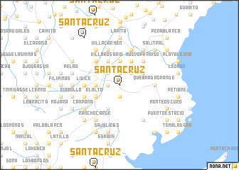 map of Santa Cruz