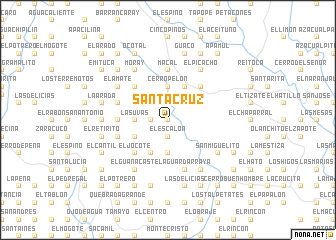 map of Santa Cruz