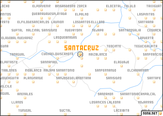 map of Santa Cruz