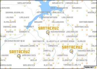 map of Santa Cruz