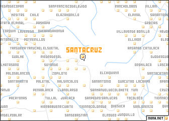 map of Santa Cruz