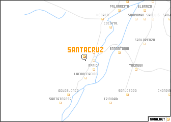 map of Santa Cruz